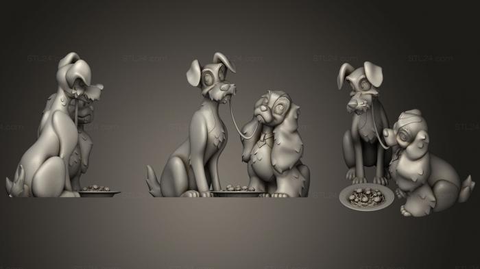 Toys (Lady And Tramp, TOYS_0692) 3D models for cnc